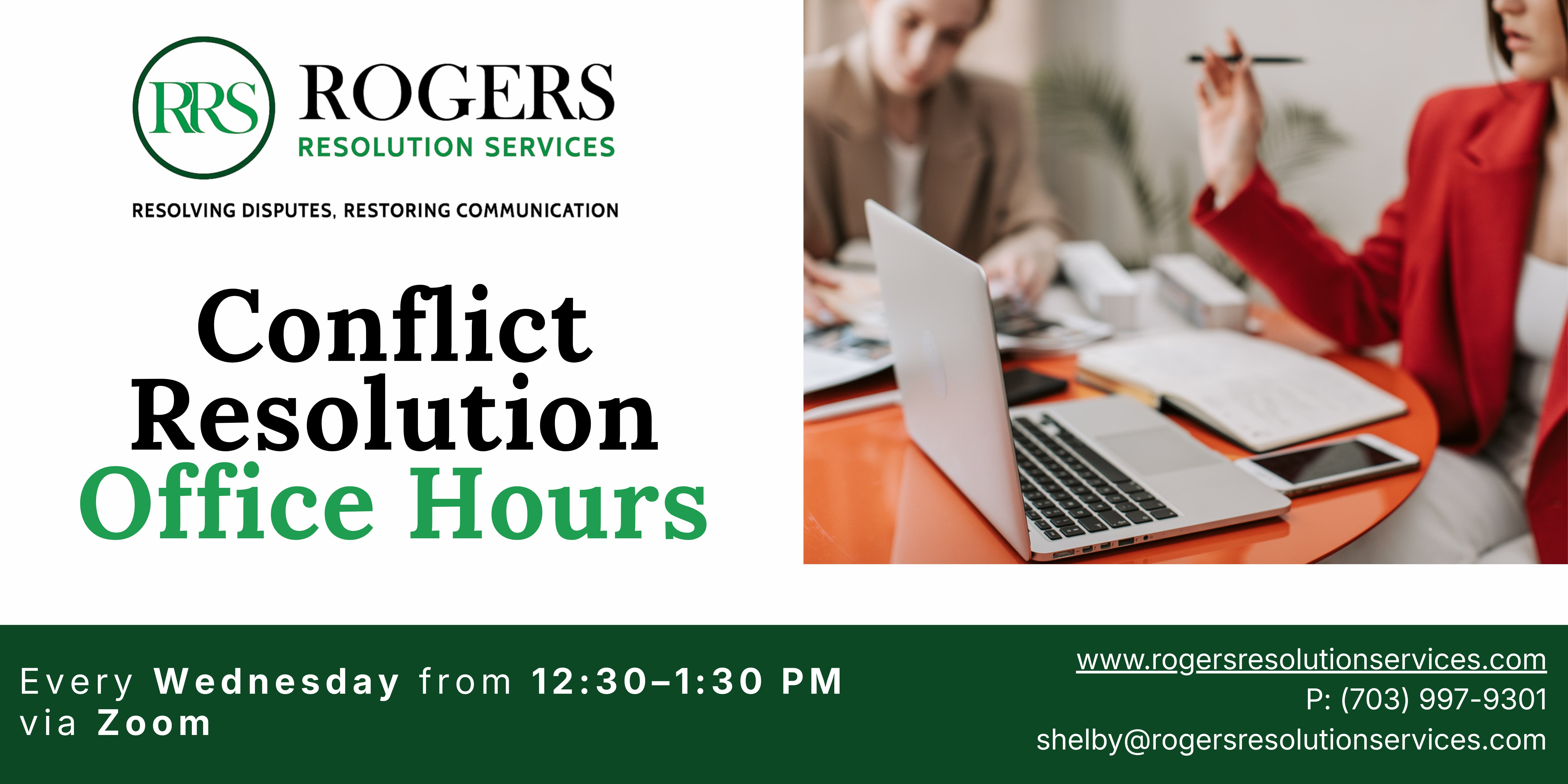 Free Weekly Conflict Resolution Office Hours